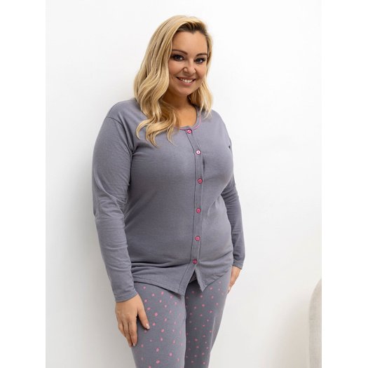 Piżama-DU-PI-FP-505.05P-ciemny szary