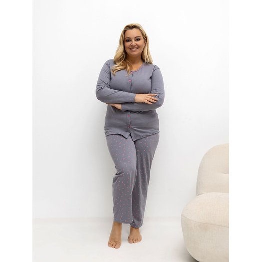 Piżama-DU-PI-FP-505.05P-ciemny szary 1