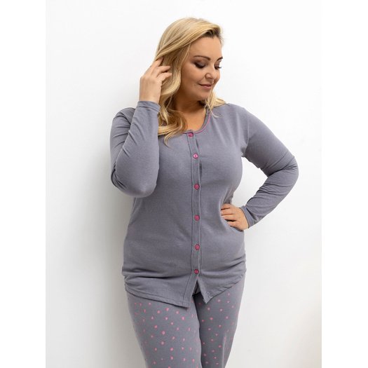 Piżama-DU-PI-FP-505.05P-ciemny szary 3