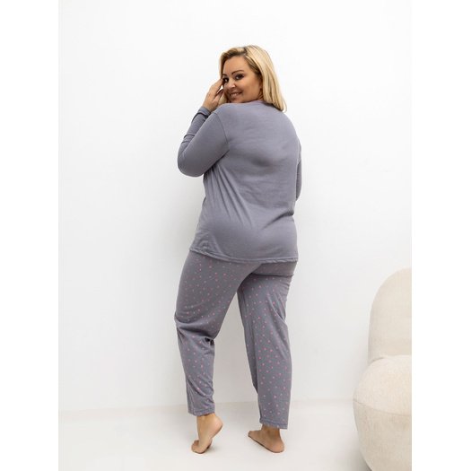 Piżama-DU-PI-FP-505.05P-ciemny szary 2