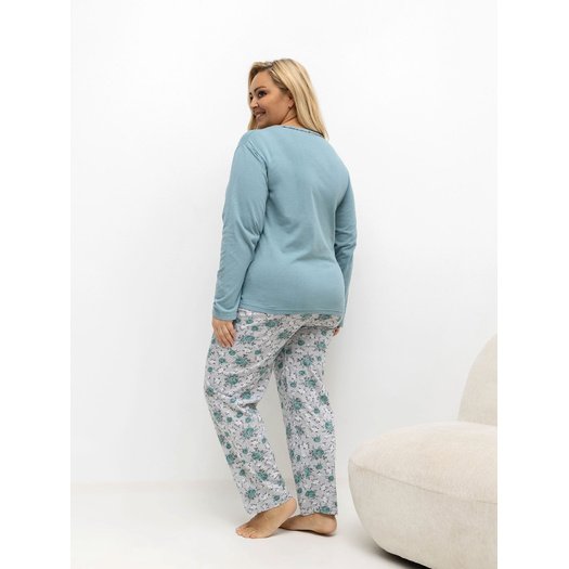 Piżama-DU-PI-FP-506.56-ciemny miętowy 2