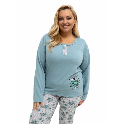 Piżama-DU-PI-FP-506.56-ciemny miętowy 4