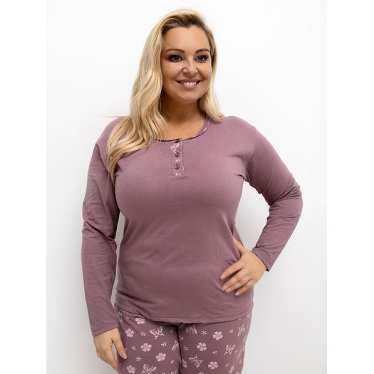 Piżama-DU-PI-FP-500.25-ciemny różowy 1