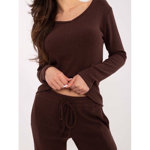 Sweter-SM-SW-A1568.79-ciemny brązowy 5