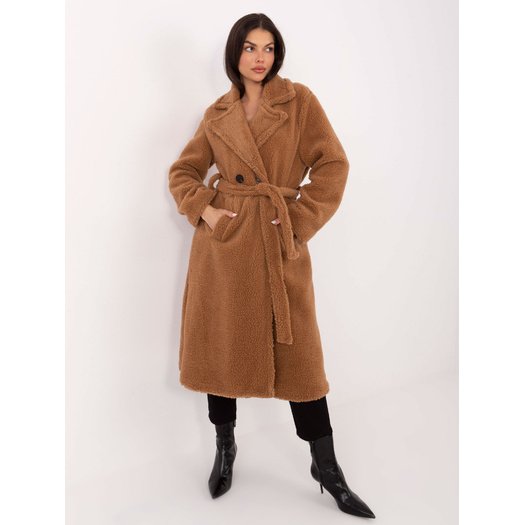 Płaszcz-IT-PL-97150.26-camelowy 2