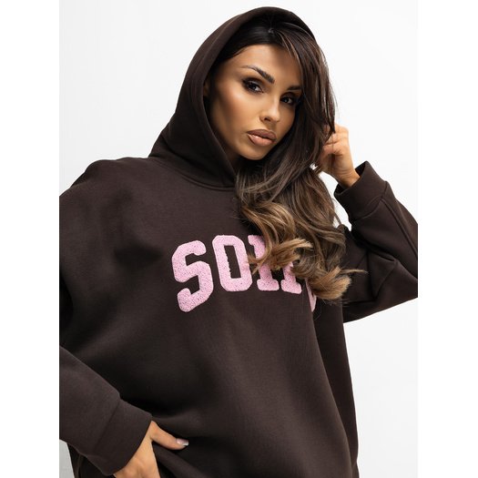 Bluza-RV-BL-A1043.17-ciemny brązowy