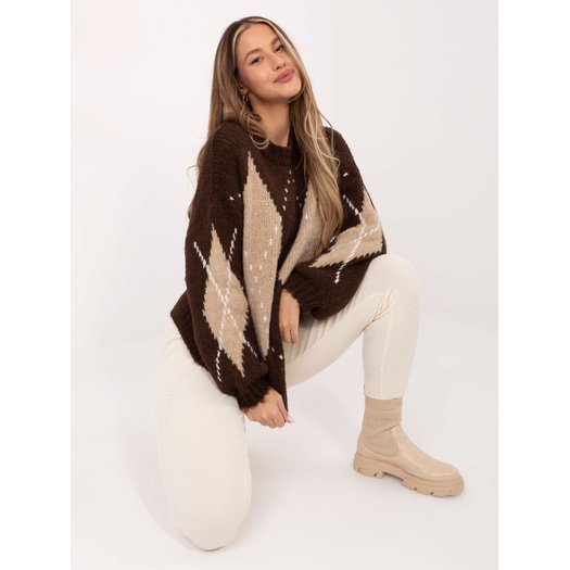 Sweter-MI-SW-WM295.15-brązowy 2