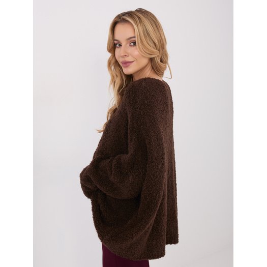 Sweter-CH-SW-72981.05P-ciemny brązowy