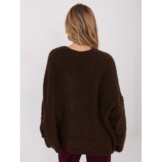 Sweter-CH-SW-72981.05P-ciemny brązowy 1