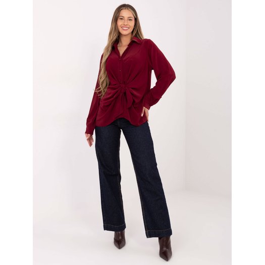 Koszula-IT-KS-29053.69-bordowy