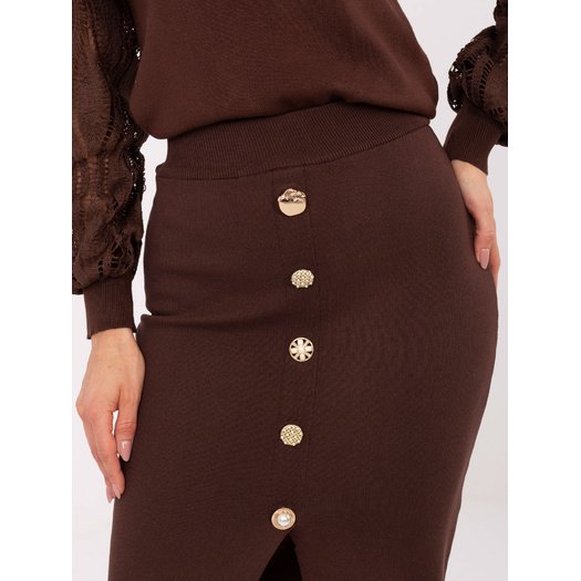 Spódnica-PM-SD-YIS1059.71-brązowy 2