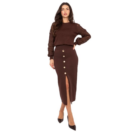 Spódnica-PM-SD-YIS1059.71-brązowy 1