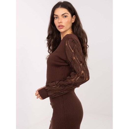 Sweter-PM-SW-YIS1077.83-brązowy 1