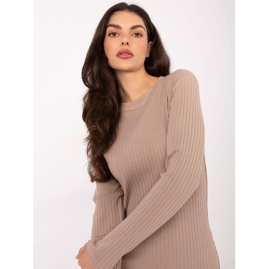 Sukienka-RV-SK-A1049.99-ciemny bezowy 1