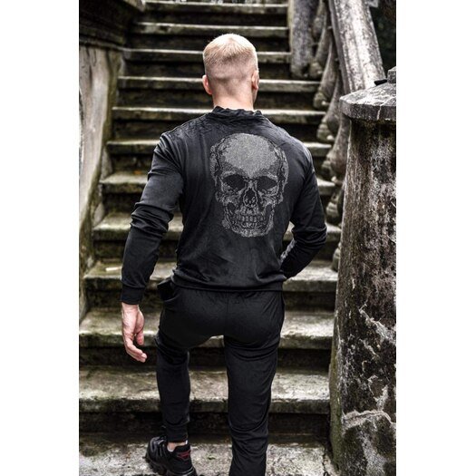 Vyriškas veliūrinis "Anarchy" kostiumas - Juodas  4