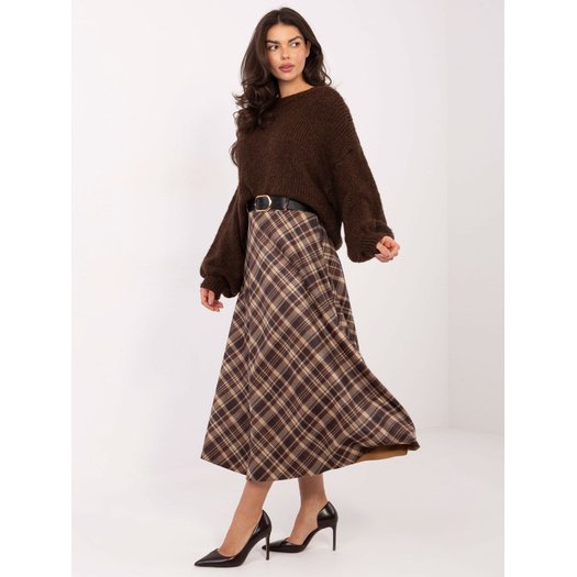 Spódnica-MI-SD-8400.17-ciemny brązowy 3