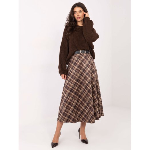 Spódnica-MI-SD-8400.17-ciemny brązowy 2