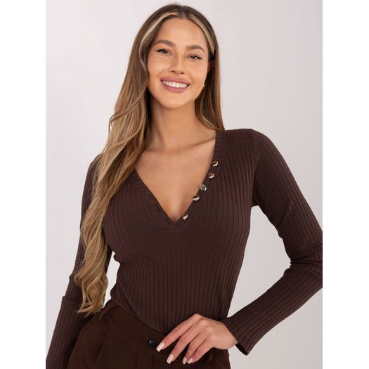 Bluzka-RV-BZ-A1045.99-ciemny brązowy 2