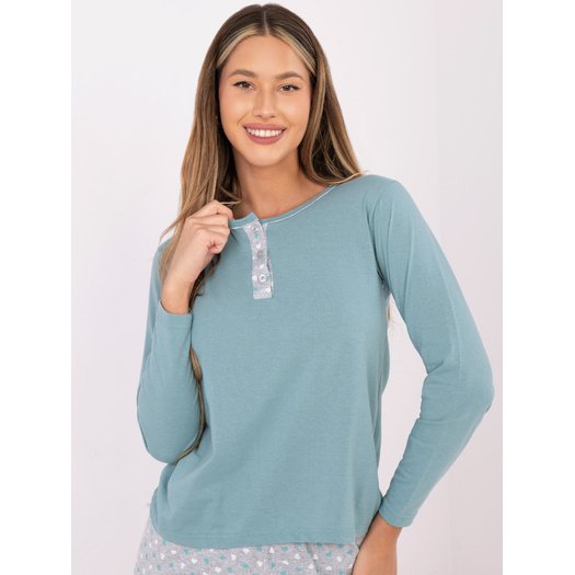 Piżama-DU-PI-FP-002.87-mietowy 3