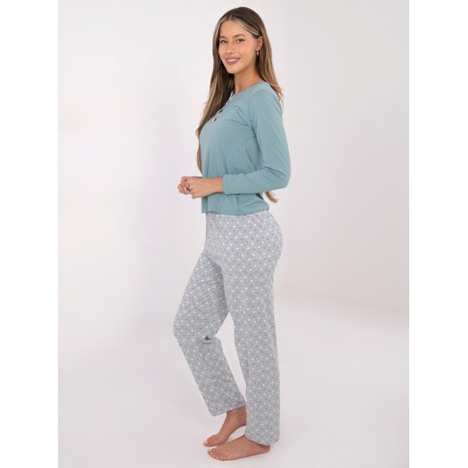 Piżama-DU-PI-FP-002.87-mietowy 4