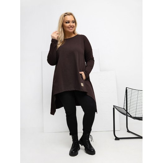 Tunika-RV-TU-5042.09X-ciemny brązowy 2