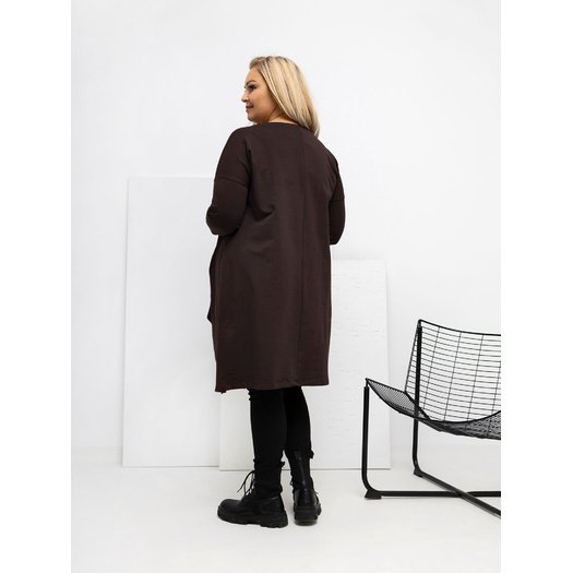 Tunika-RV-TU-5042.09X-ciemny brązowy 1