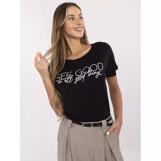 T-shirt-D12100M02737A-czarny