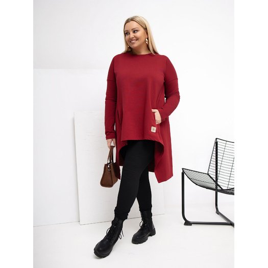 Tunika-RV-TU-5042.09X-bordowy