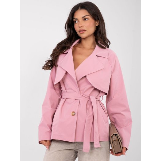 Płaszcz-IT-PL-FL10069.65-jasny r&oacute;żowy 2