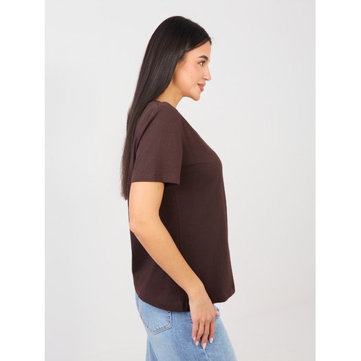 T-shirt-RV-TS-A1095.33-ciemny brązowy 1