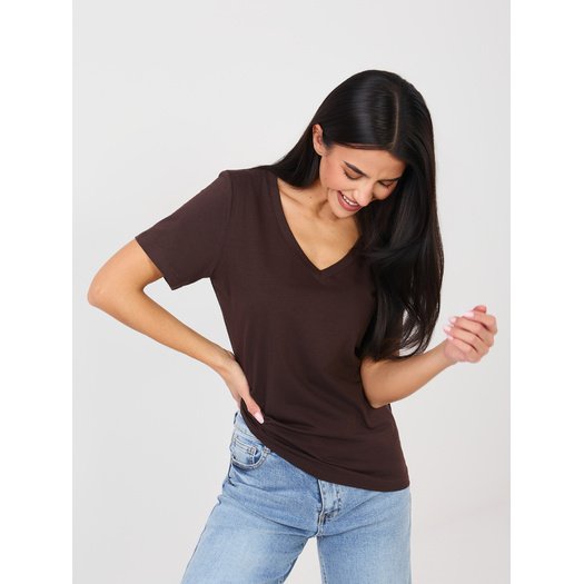 T-shirt-RV-TS-A1095.33-ciemny brązowy 2