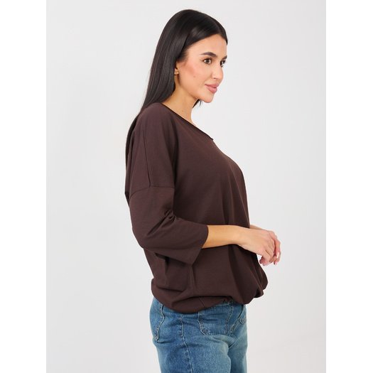 Bluzka-RV-BZ-A1091.16-ciemny brązowy