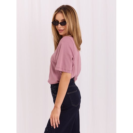 T-shirt-RV-TS-A1090.30-ciemny r&oacute;żowy
