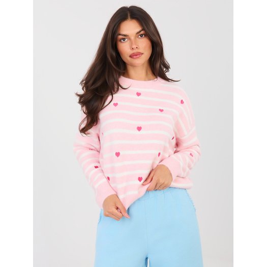 Sweter-PM-SW-J021.75-jasny r&oacute;żowy 3