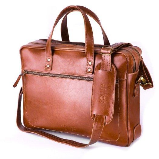 GENUINE LEATHER SHOULDER BAG SL05 NEWBRIDGE VINTAGE BROWN 7