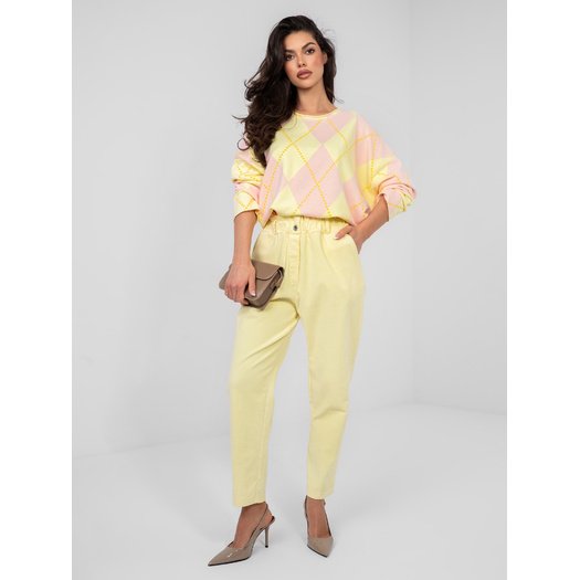 Spodnie-MI-SP-2689.47-jasny ż&oacute;łty 6