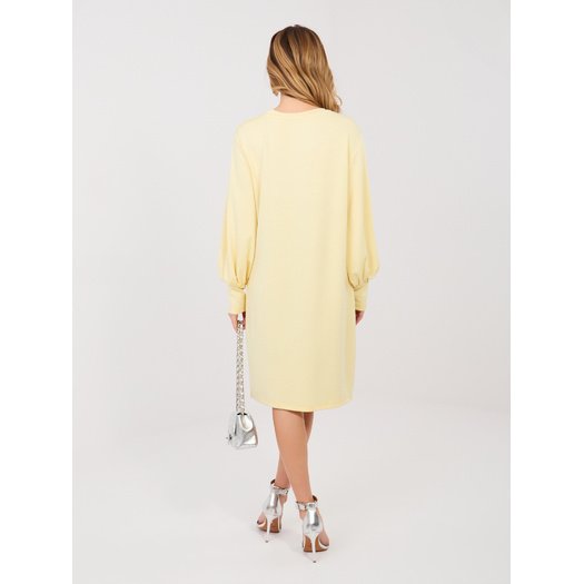 Sukienka-RV-SK-A1059.17-jasny ż&oacute;łty 1