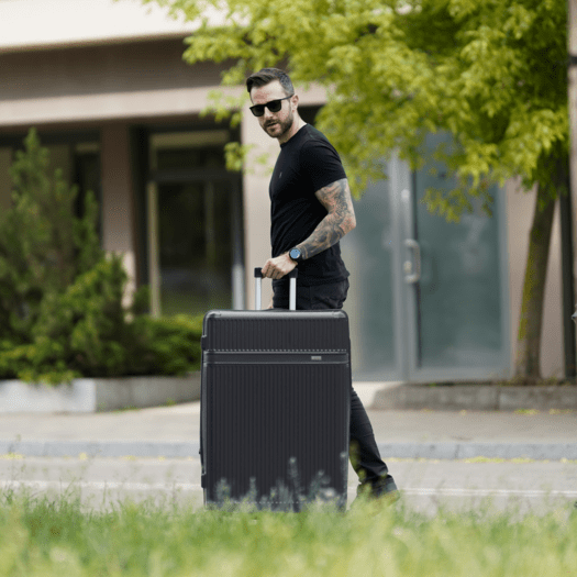 SUITCASE M 24   STL945 ABS DARK GREY