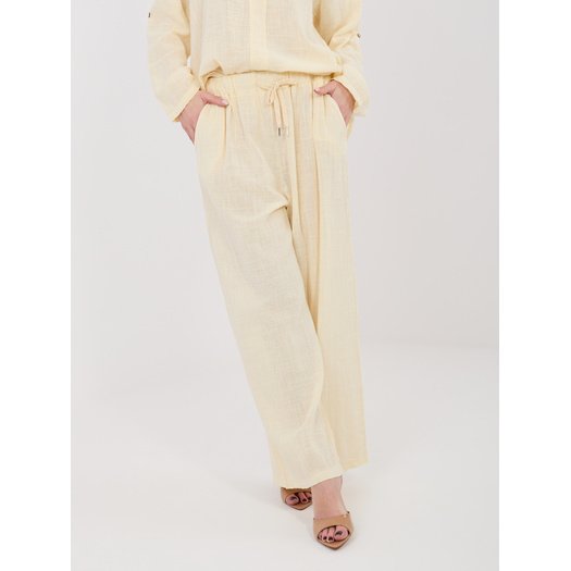 Spodnie-IT-SP-2873.02-jasny ż&oacute;łty