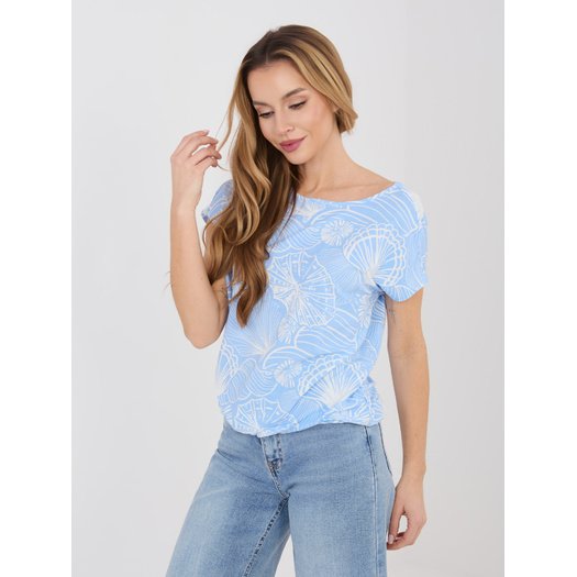 T-shirt-D12110M02646F-jasny niebieski 1