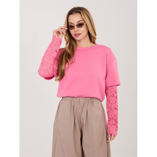 Bluzka-IT-BZ-22128.27-ciemny r&oacute;żowy