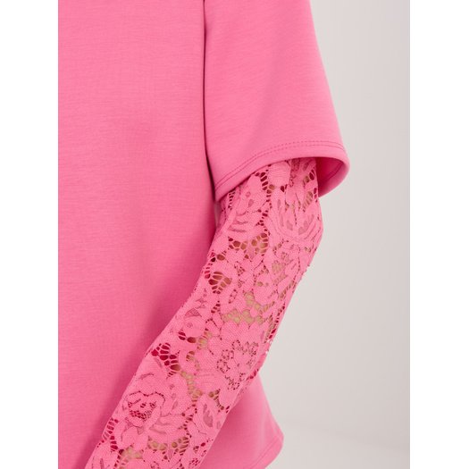 Bluzka-IT-BZ-22128.27-ciemny r&oacute;żowy 4