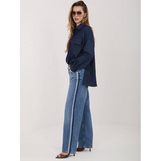 Spodnie-D85084BL62589M324-ciemny niebieski 2