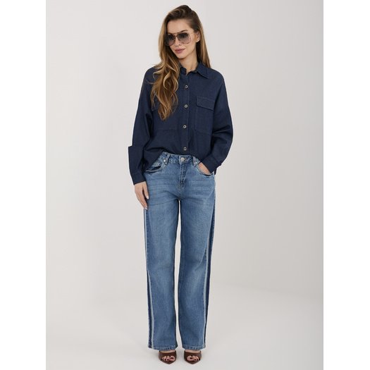 Spodnie-D85084BL62589M324-ciemny niebieski 4