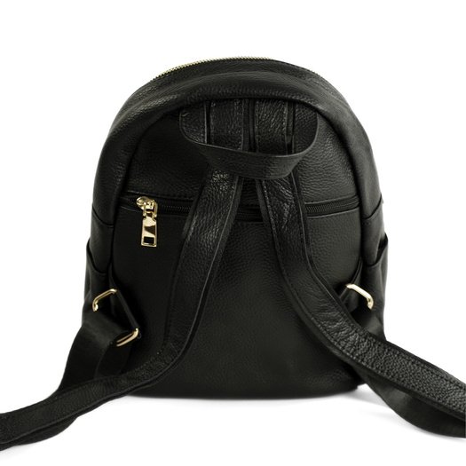 Women&rsquo;s Leather Backpack Solier FV13 Tiva &ndash; Black 2