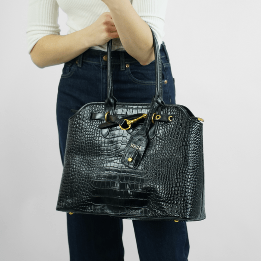 Large Shopper Bag Solier FL57 Arla &ndash; Black 3