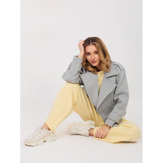 Spodnie dresowe-IT-DR-22210.87-jasny ż&oacute;łty