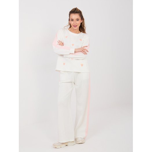 Spodnie dresowe-IT-DR-22211.90-ecru 1
