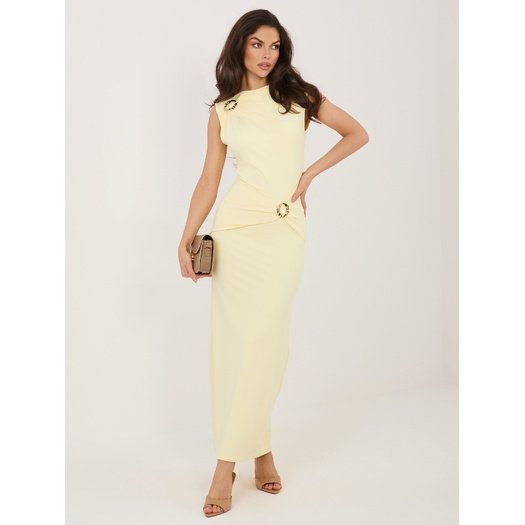 Sukienka-IT-SK-22392.21-jasny ż&oacute;łty 1