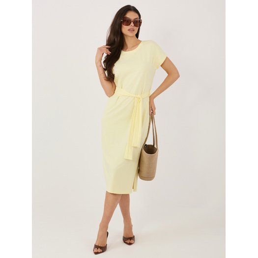 Sukienka-RV-SK-A1231.19-jasny ż&oacute;łty